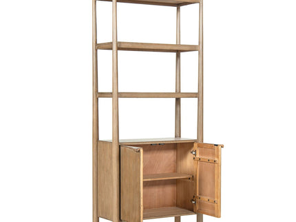 Nolan - Bookcase With Lower Cabinet - Natural
