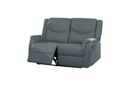 Modern Style Recliner Loveseat With Plush Armrest And Headrest