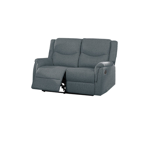 Modern Style Recliner Loveseat With Plush Armrest And Headrest