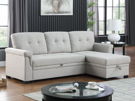 Lucca - Reversible Sleeper Sectional Sofa With Storage Chaise