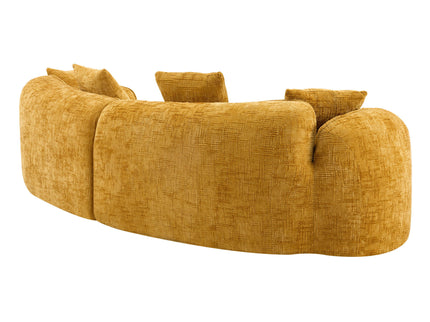 Curved Compressed Sofa, Nordic-Style Design For Living Room