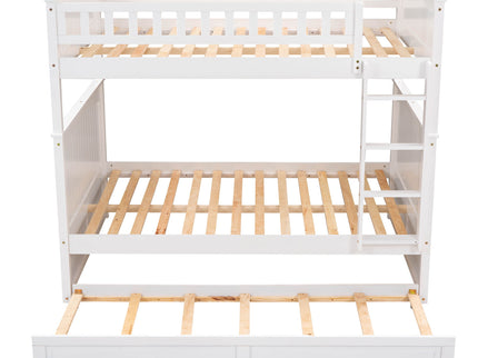 Bunk Bed With Twin Size Trundle, Guardrails