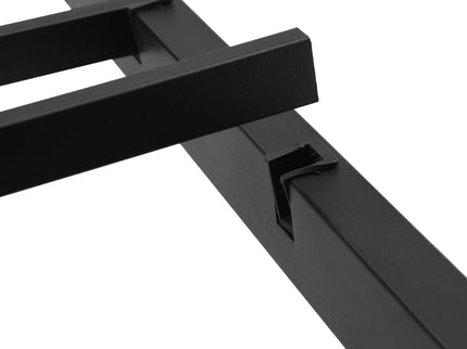 Modern Metal Platform Bed Frame With Wooden Headboard, USB Charging Station, Storage Drawers
