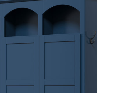 Classic Arched Design Hall Tree With 3 Hidden Storage