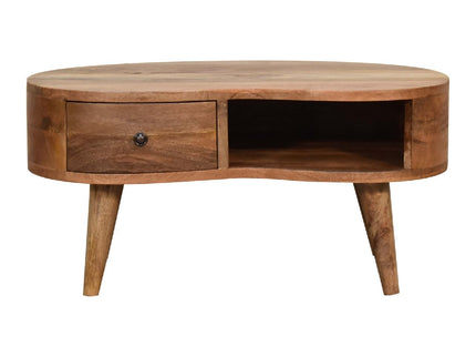 Wave Coffee Table With 1 Drawer