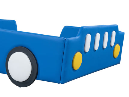 Race Car Shaped Platform Bed With Wheels