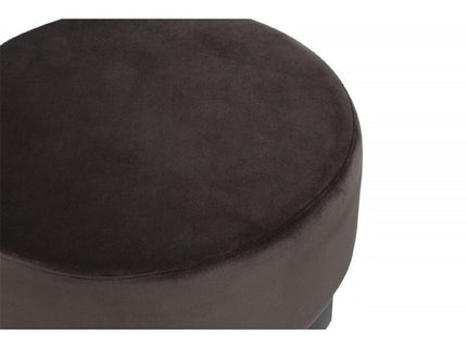 Nesting Round Coffee Table With Ottoman (Set of 2) - Gold / Brown