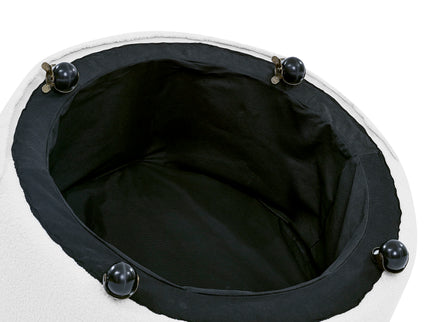 Modern Upholstered Swivel Chair With Button Tufted Design And Movable Wheels
