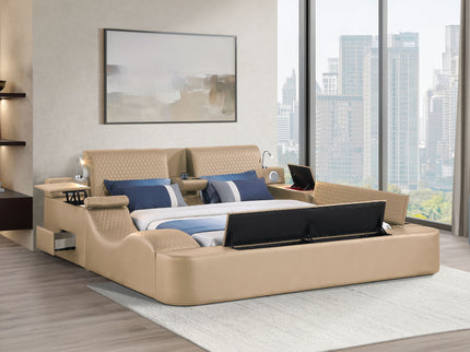 Zoya - Smart Multifunctional Bed, Built In Bluetooth Speakers, USB Charging