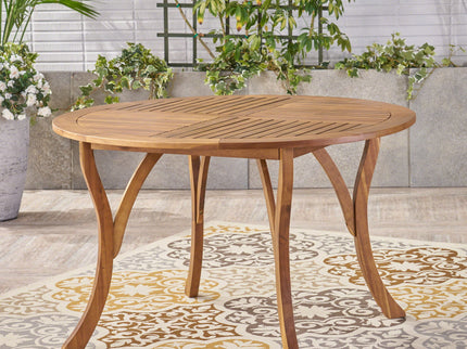 Hermosa - Outdoor Acacia Wood Table Circular Design