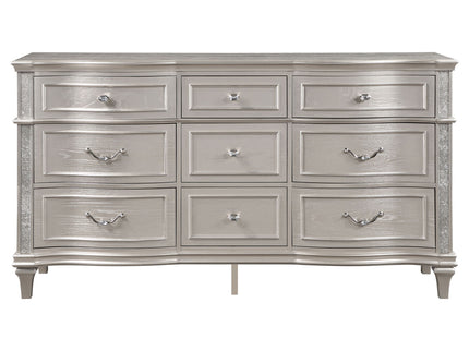 Katerina - 9 Drawer Dresser With Removable Jewelry Tray - Oak