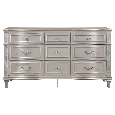 Katerina - 9 Drawer Dresser With Removable Jewelry Tray - Oak