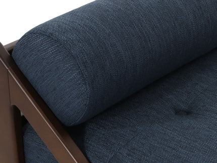 Chic Contemporary Chaise Lounge With Button Tufting And Bentwood Structure
