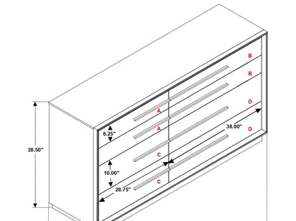 Prescott - 8 Drawer Dresser