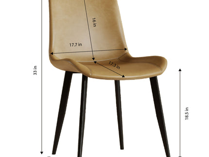 Modern Dining Chair With Carbon Steel Legs