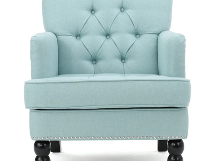 Harrison - Tufted Club Chair With Button Tufted Back And Birch Wood Legs