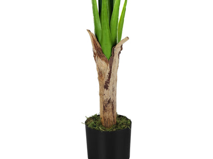 43" Tall, Artificial Plant, Banana Tree, Indoor, Faux, Fake, Floor, Greenery, Potted, Real Touch, Decorative - Green / Black