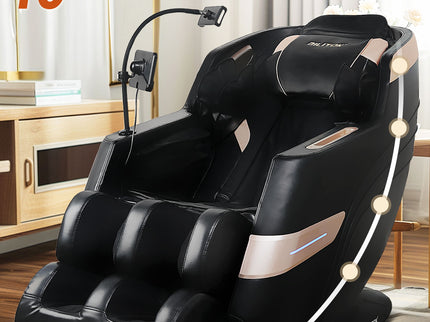 Massage Chair Recliner & Zero Gravity With Full Body Air Pressure - Black
