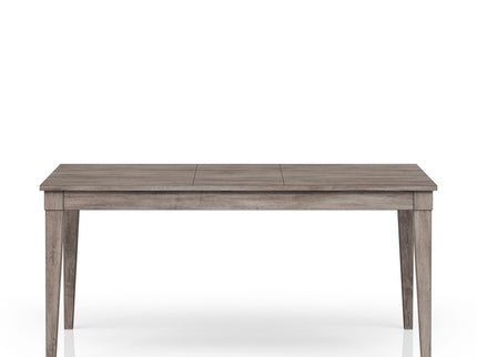 Rustic Dining Table 2 Storage Drawers And Leaf - Gray