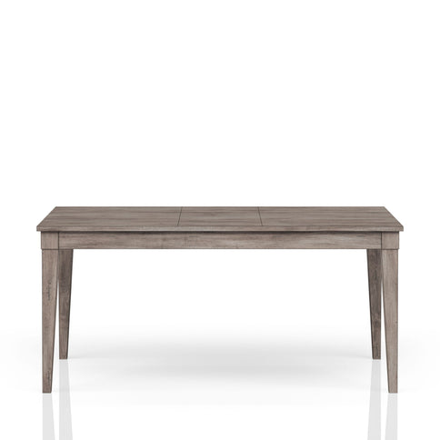 Rustic Dining Table 2 Storage Drawers And Leaf - Gray