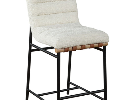 Lahni - 17" Boucle Fabric Counter Height Chair