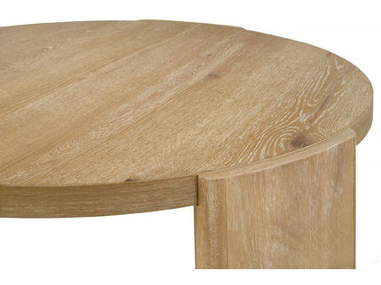 21" Kepler Drift Round End Table, Living Room 1 Piece Sofa Side Table With Curved Legs - Driftwood