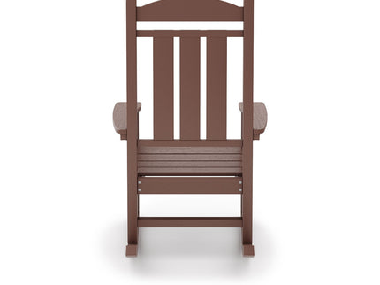 Traditional Porch Rocker Classic HDPE Poly Lumber For Porch, Patio, And Garden Comfort