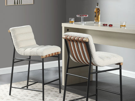 Lahni - 17" Boucle Fabric Counter Height Chair