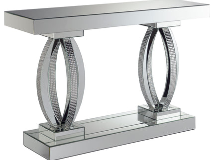 Drea - Entryway Sofa Console Table - Silver