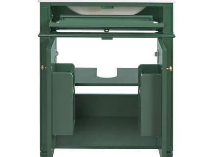 Bathroom Vanity With 2 Doors And Tip Out Drawer, Soft Closing Hinges