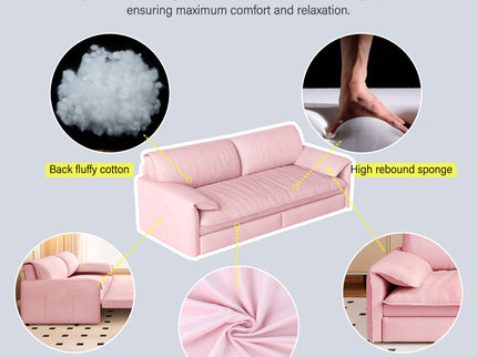 Queen Pull Out Sofa Bed With Side Storage