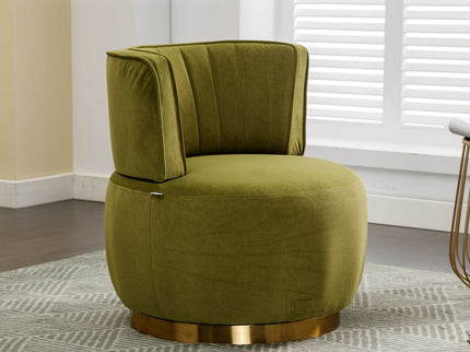 360 Degree Swivel Cuddle Barrel Accent Sofa Chair