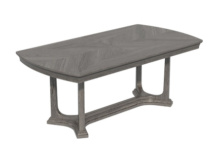 Arcus - Rectangular Dining Table With Butterfly Leaf - Charcoal Gray