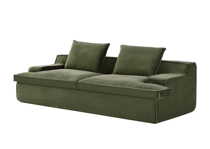Nimbus - Oversized Full Foam 4 Seater Couch For Living Room Upholstered In Soft, Wide Armrests
