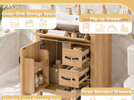 Modern Traditional Bathroom Vanity With Sink