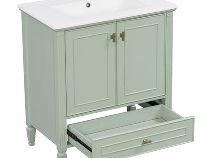 Freestanding Vanity With 1 Drawer & 2 Soft Close Doors With Door Mounted Storage