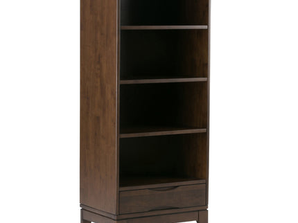 Harper - Bookcase With Storage - Walnut Brown