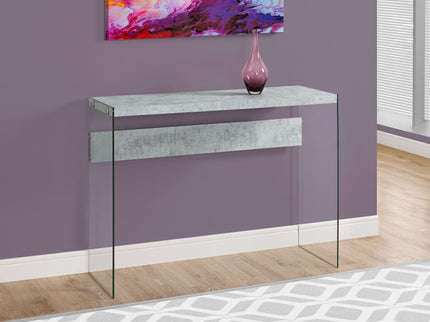 Accent Console Table For Entryway, Glossy Spacious Surface