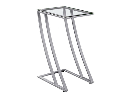 Accent Table, C - Shaped, Sturdy Construction, Contemporary & Modern