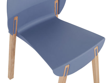 4 Piece Set Of Single Chairs With A Design Combining Modern And Traditional Elements