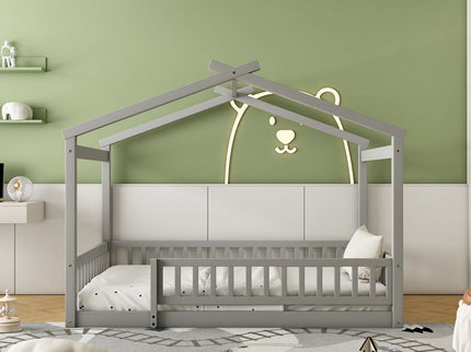 Bed House Bed Frame With Fence
