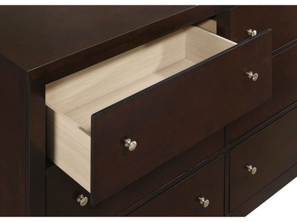 Lakewood - 6 Drawer Dresser With Mirror - Cappuccino