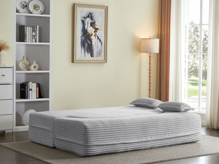 Floor Convertible Sleeper Sofa Bed With 2 Pillows
