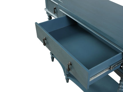 Retro Console Table With 3 Soft Close Drawers