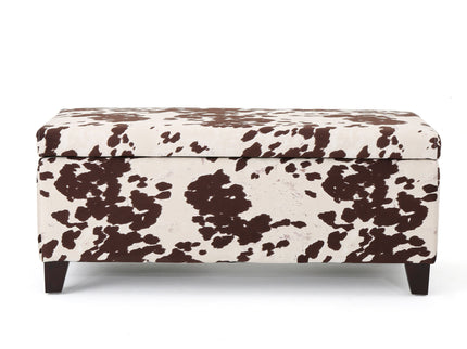 Storage Ottoman - Brown Multi