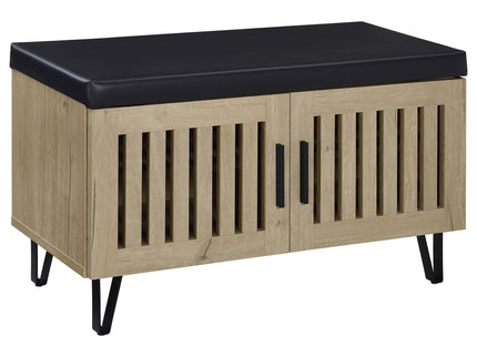 Clackamas - 2 Door Storage Bench With Padded Seat