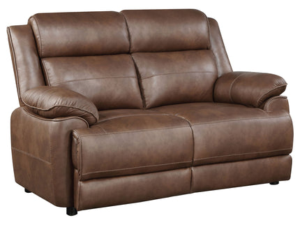 Worthington - Padded Arm Loveseat - Dark Brown