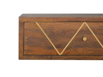 Floating Bedside Table - Chestnut
