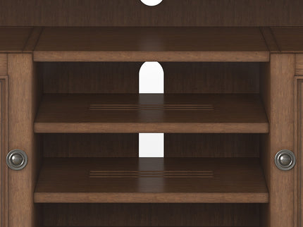 Amherst - TV Media Stand - Rustic Natural Aged Brown