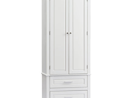 Tall Storage Cabinet With 2 Drawers For Bathroom